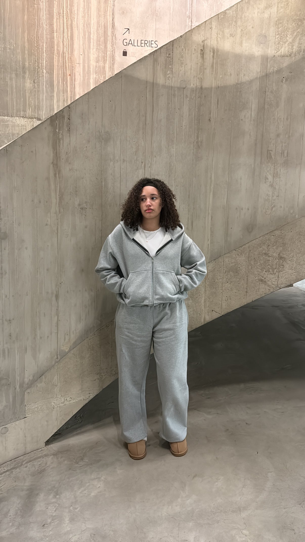 GREY CLOUD ZIP-UP