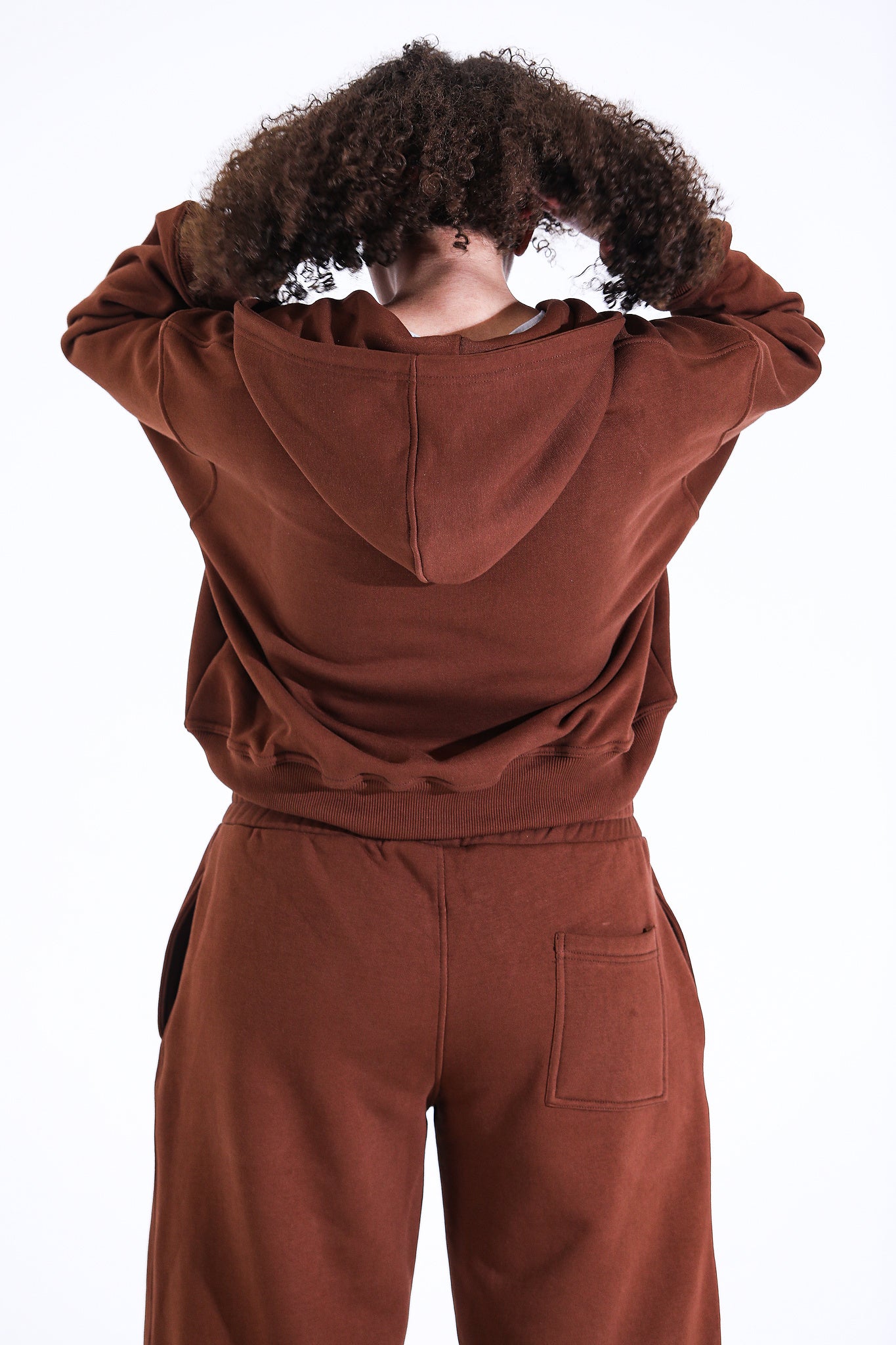 BROWN CLOUD ZIP-UP