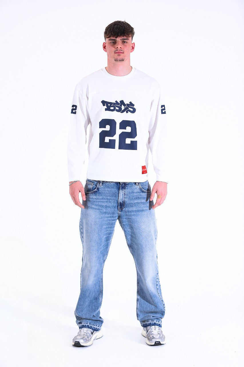WHITE 22 LONG-SLEEVE JERSEY