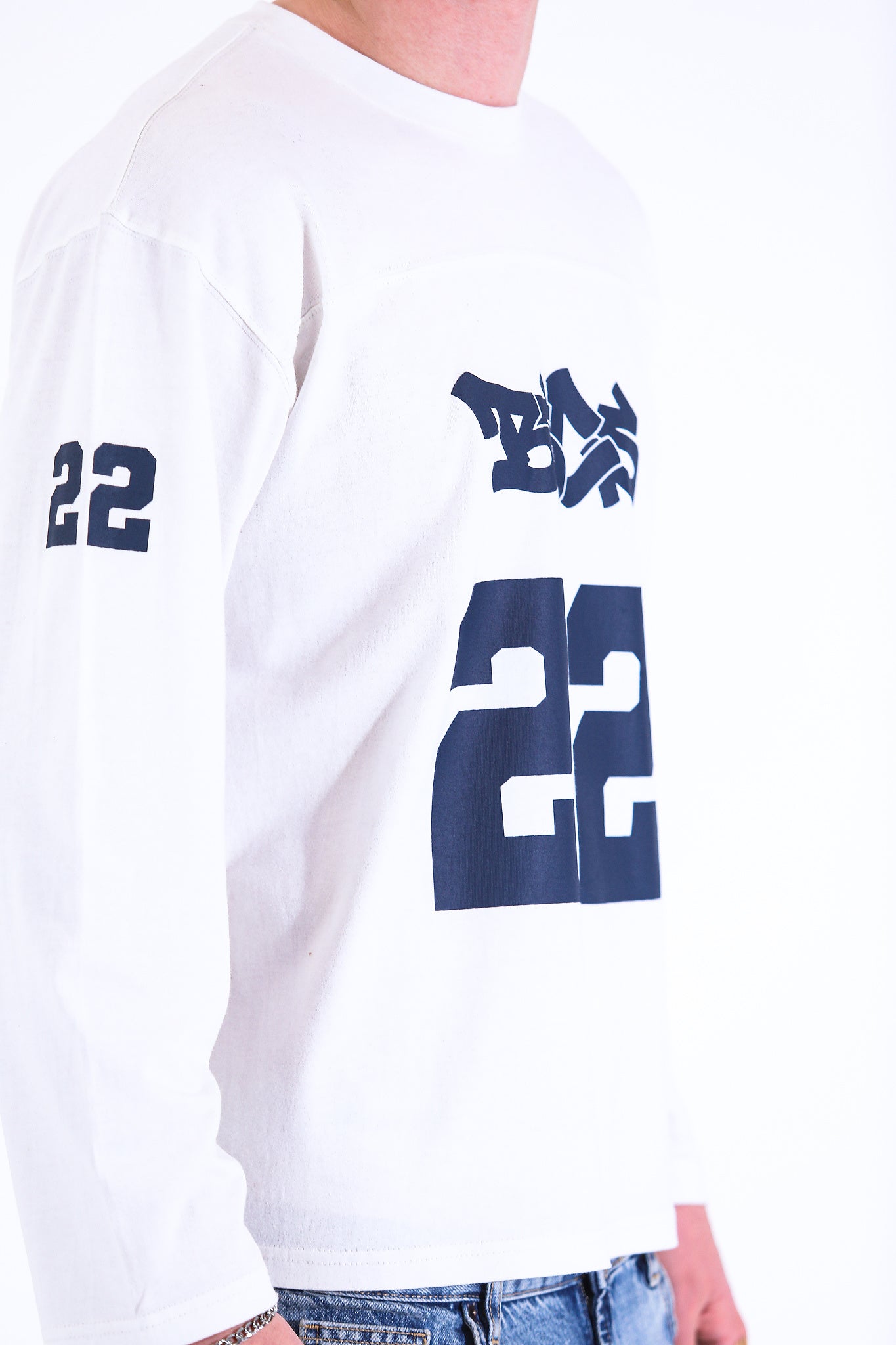 WHITE 22 LONG-SLEEVE JERSEY